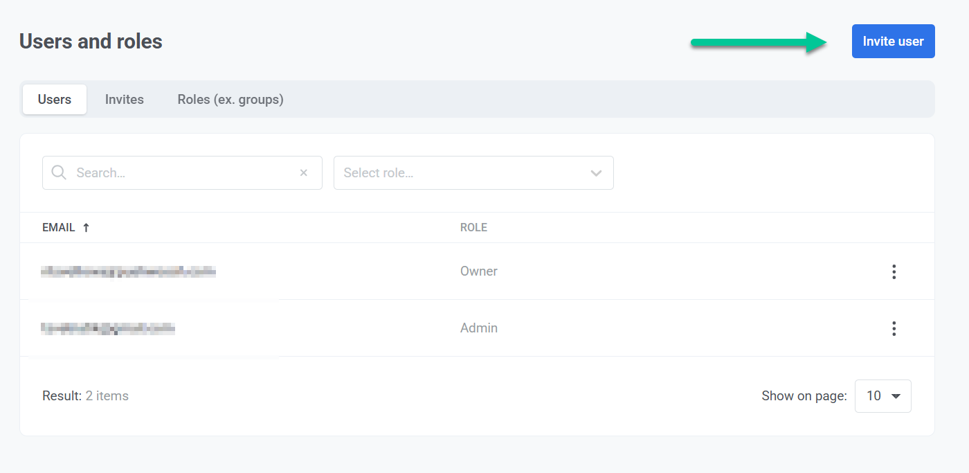 How to invite a user