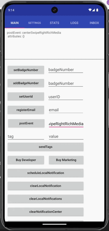 Android modal with swipe right gesture to dismiss