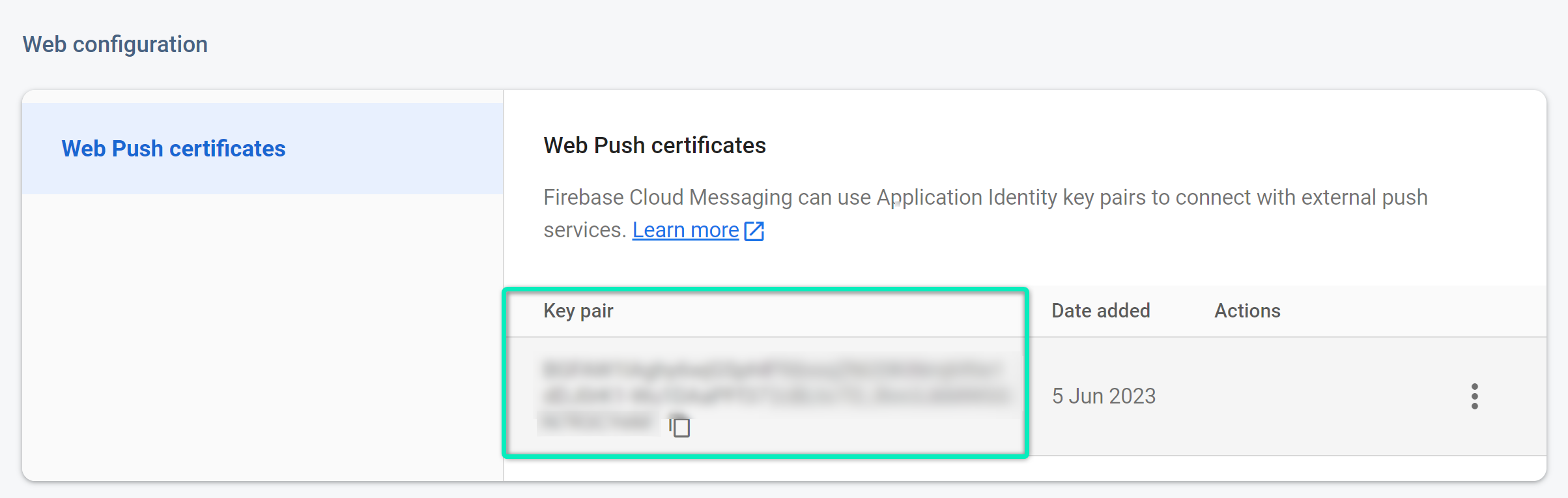 Generate new private key