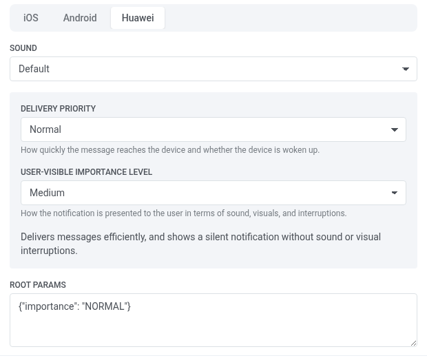 Huawei notification settings