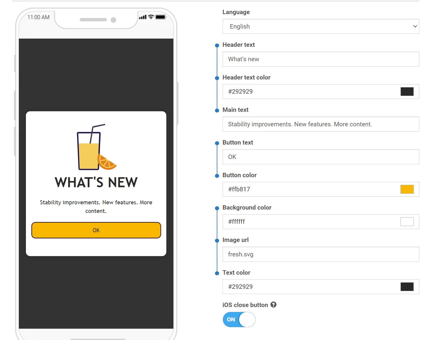 রিচ মিডিয়া এডিটর ইন্টারফেস যা ইনপুট গ্রুপে একসাথে লিঙ্ক করা গ্রুপ করা প্লেসহোল্ডার দেখাচ্ছে