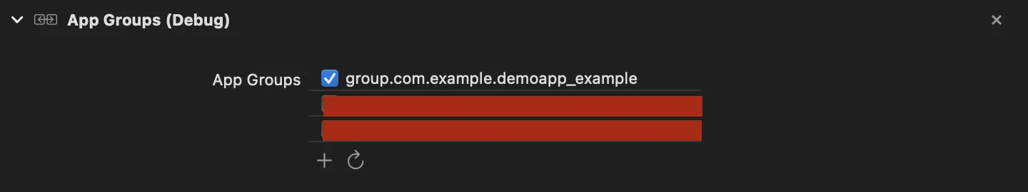 App Groups Capability
