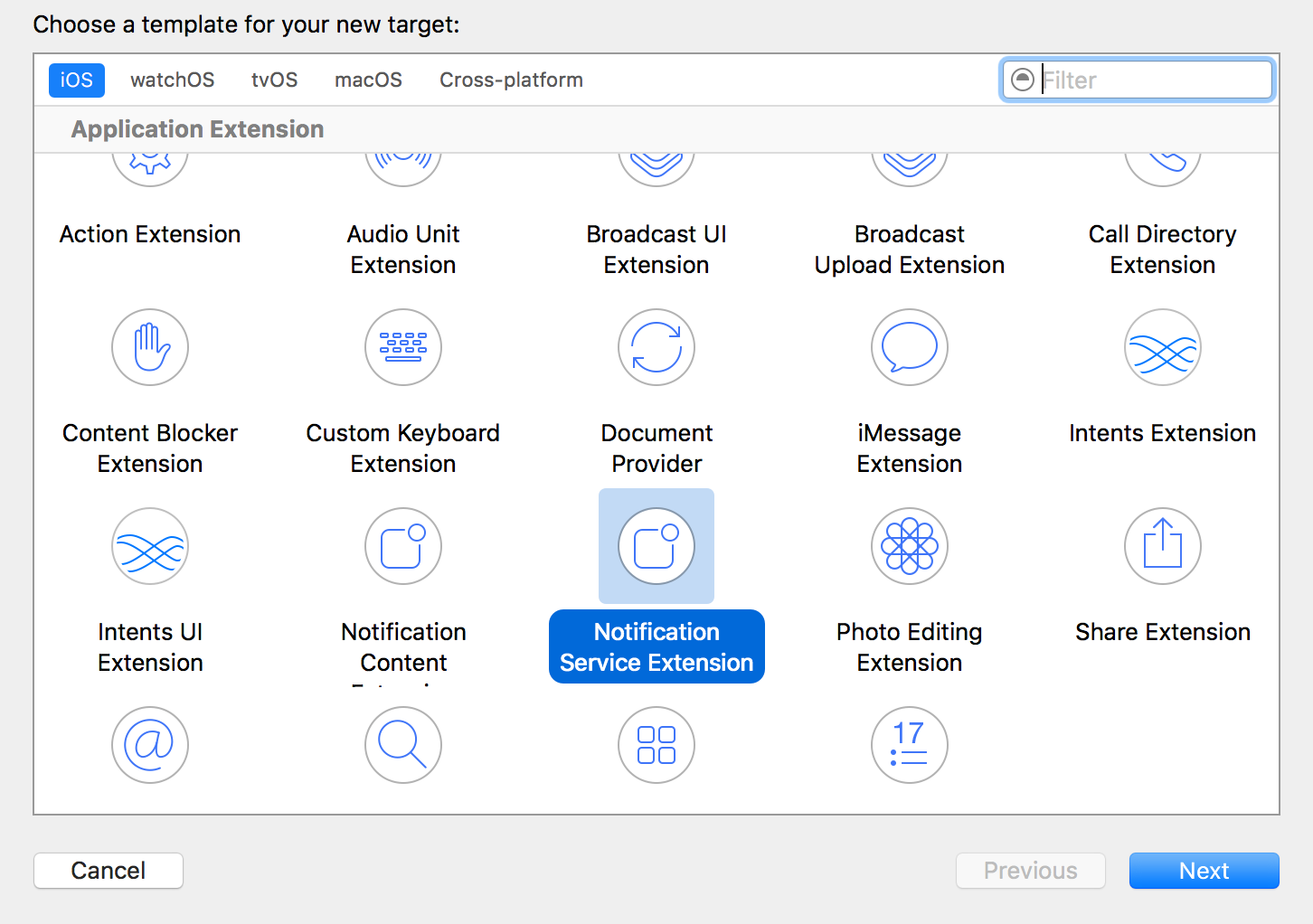 Creating Notification Service Extension