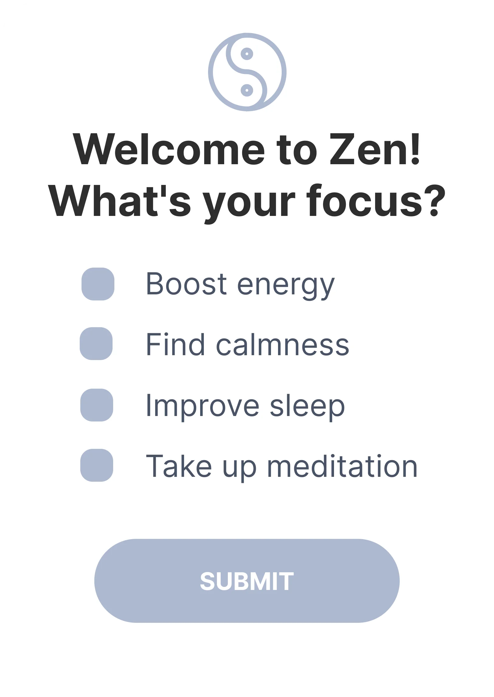 قالب استطلاع بأسئلة متعددة الخيارات لجمع تفضيلات المستخدمين وملاحظاتهم