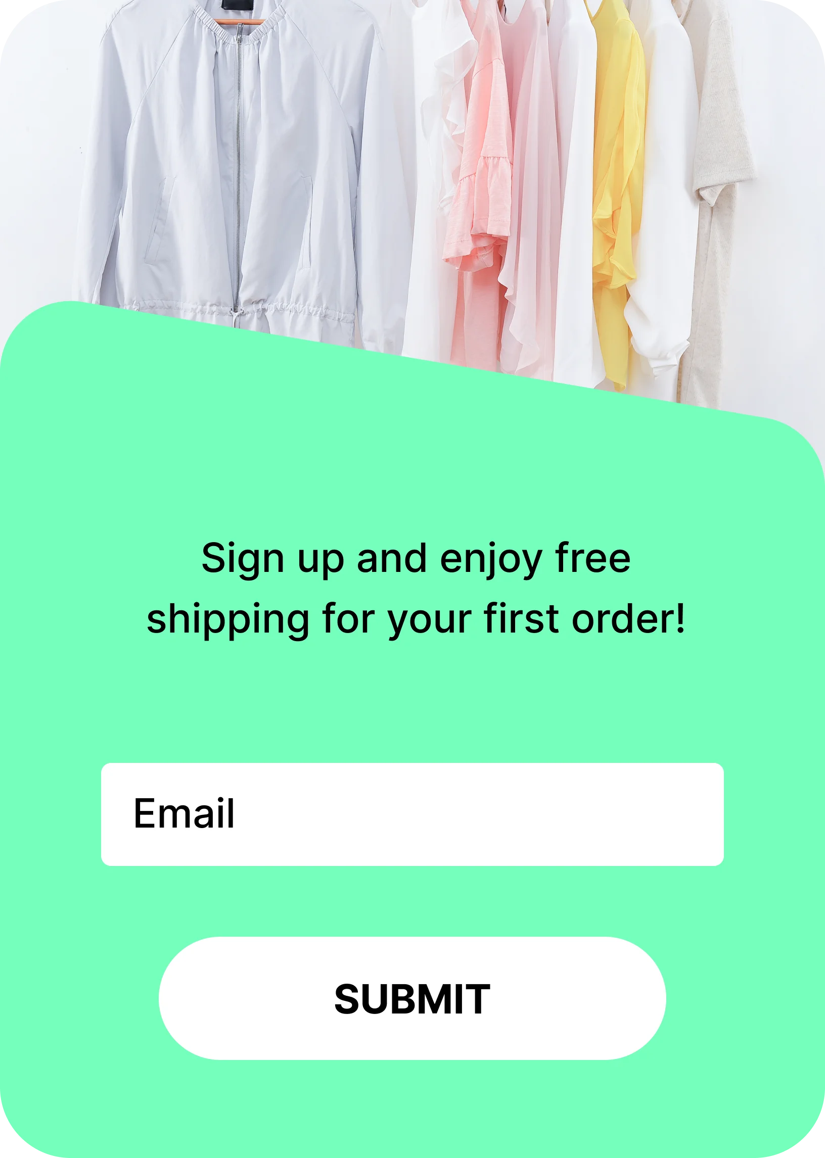 قالب جمع البريد الإلكتروني يقدم خصمًا مقابل الاشتراك في البريد الإلكتروني