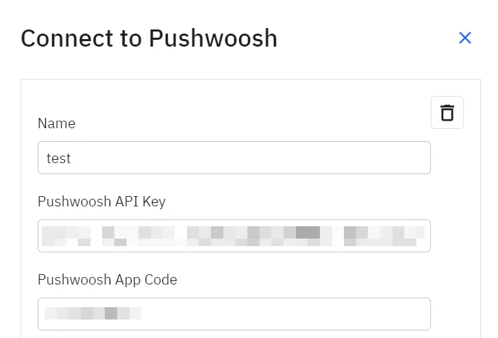 Pushwoosh API 액세스 토큰 및 애플리케이션 코드 추가하기