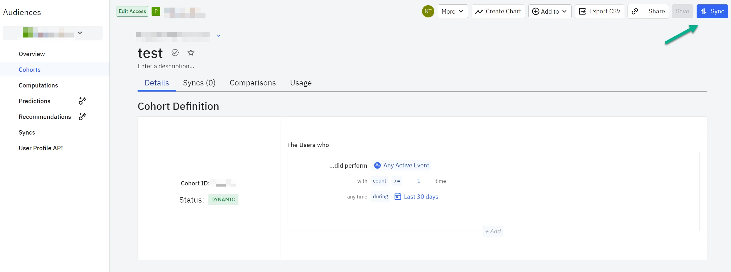 코호트 전송하기