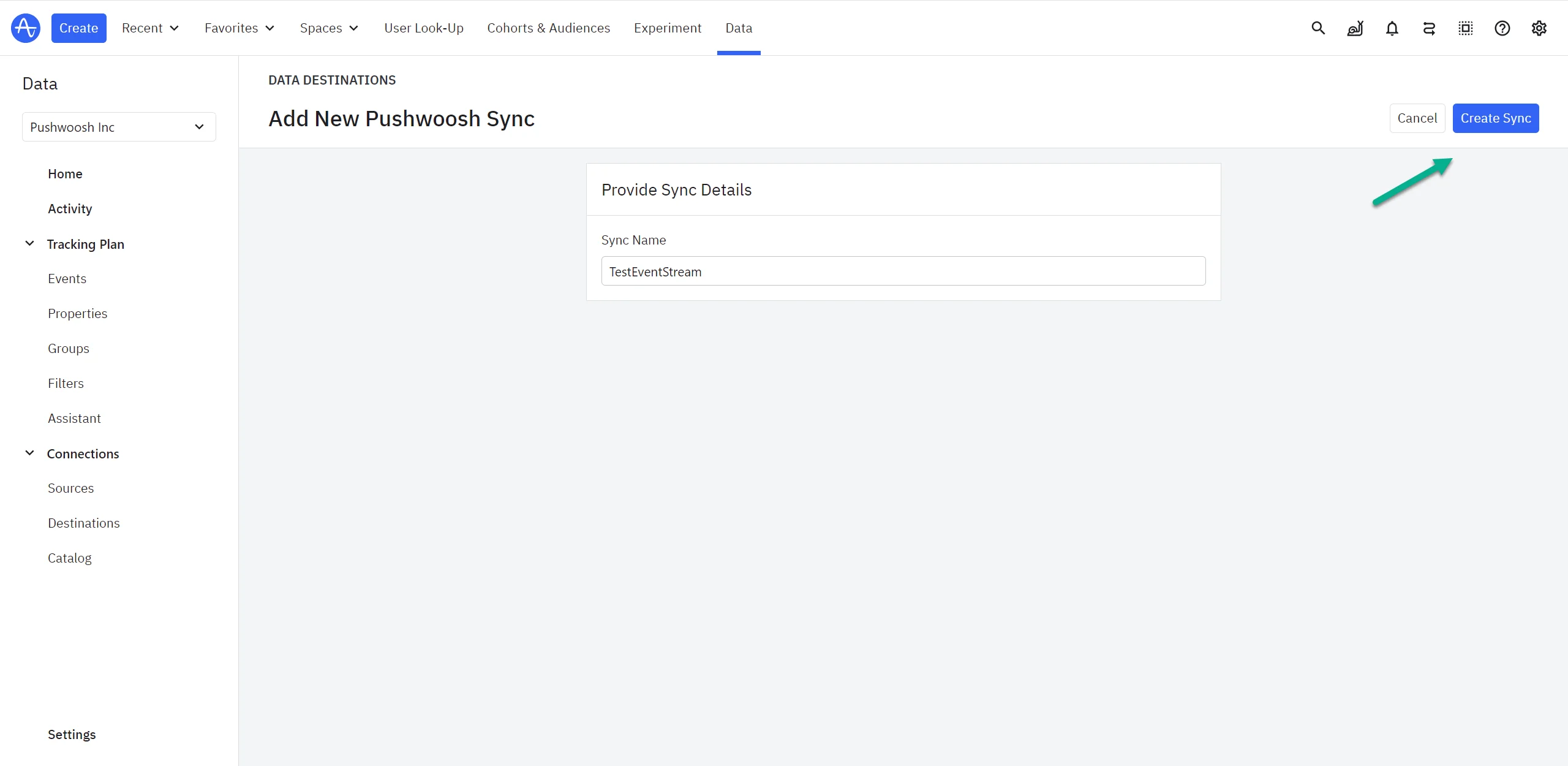 Amplitude 동기화 이름 생성 양식