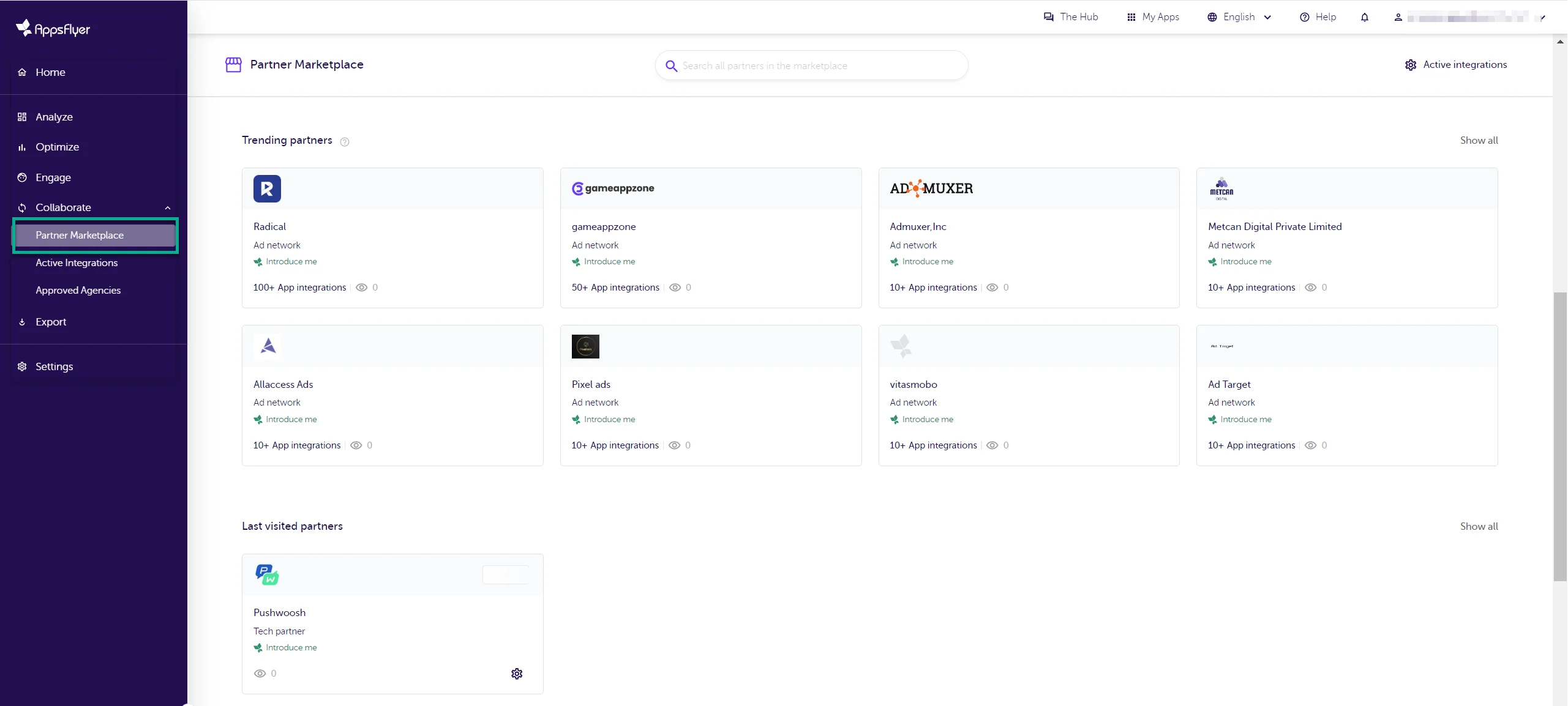 Localizando o Pushwoosh no AppsFlyer