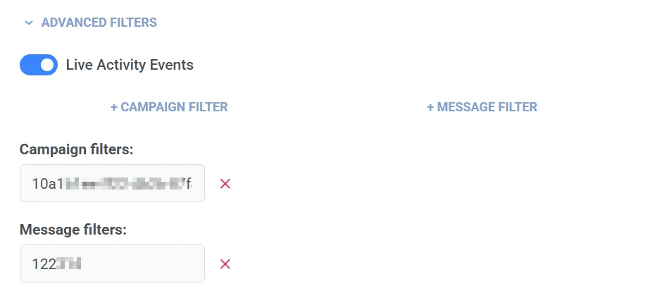Establecer filtros avanzados