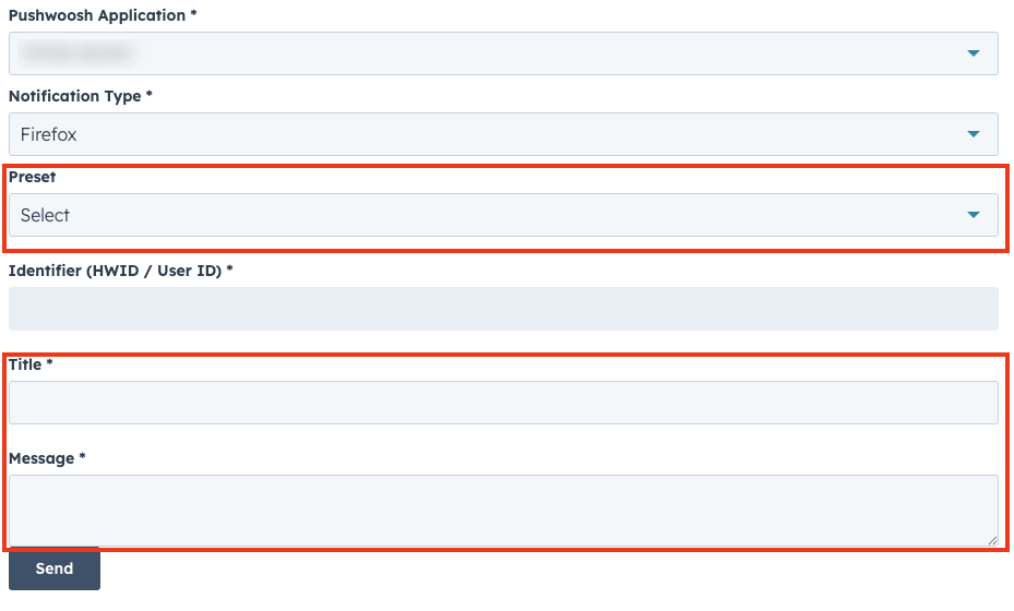 Notification data