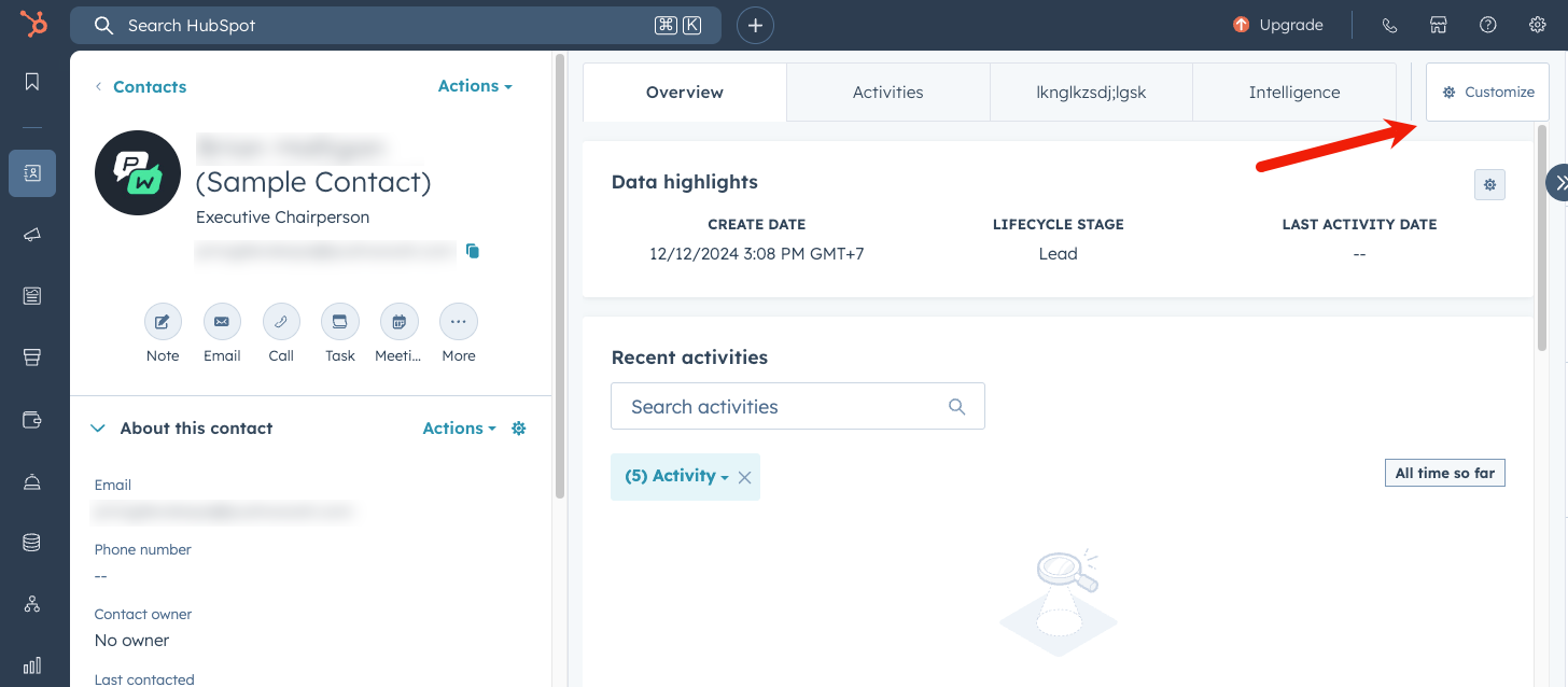 Set up the Pushwoosh CRM card
