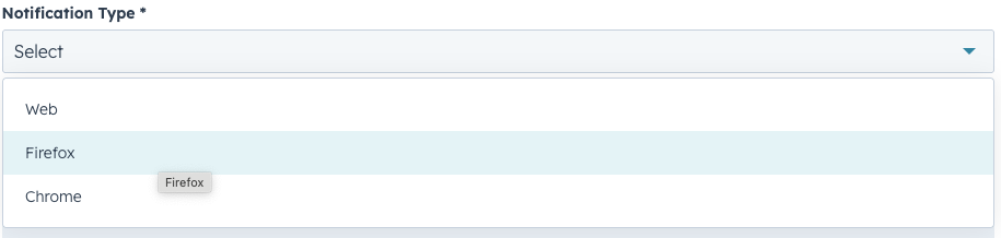 Notification types (platforms)