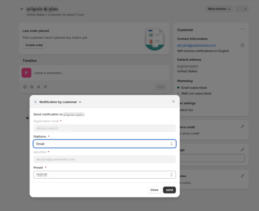 Fill the form