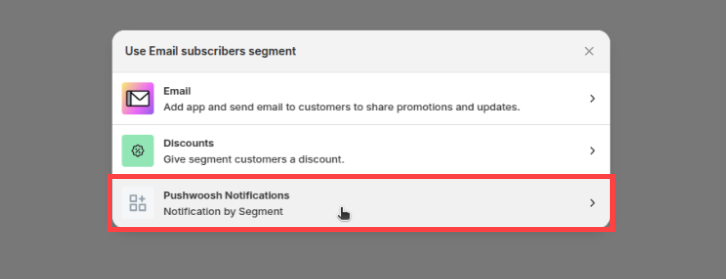 Notification by Segment