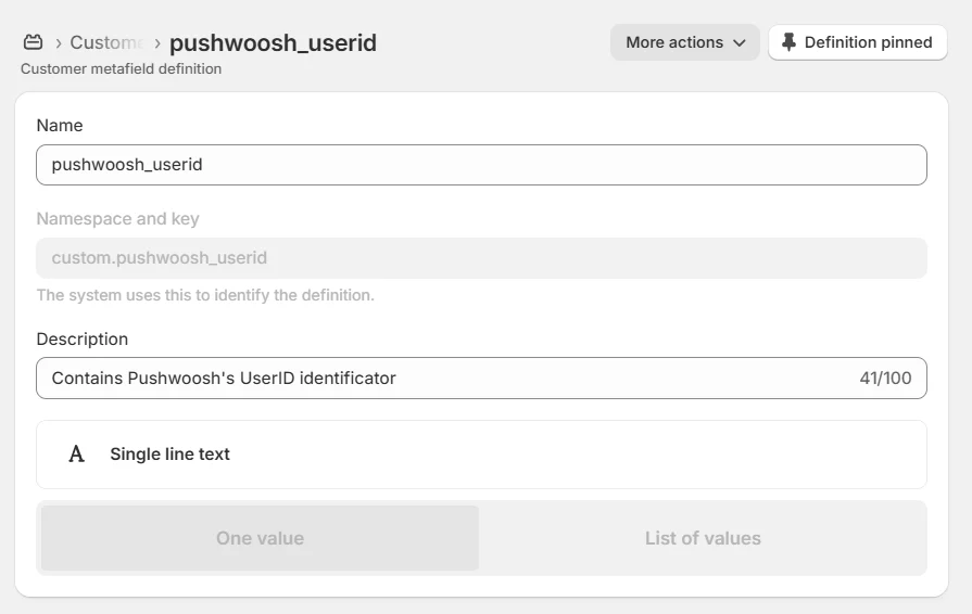 Definition hinzufügen