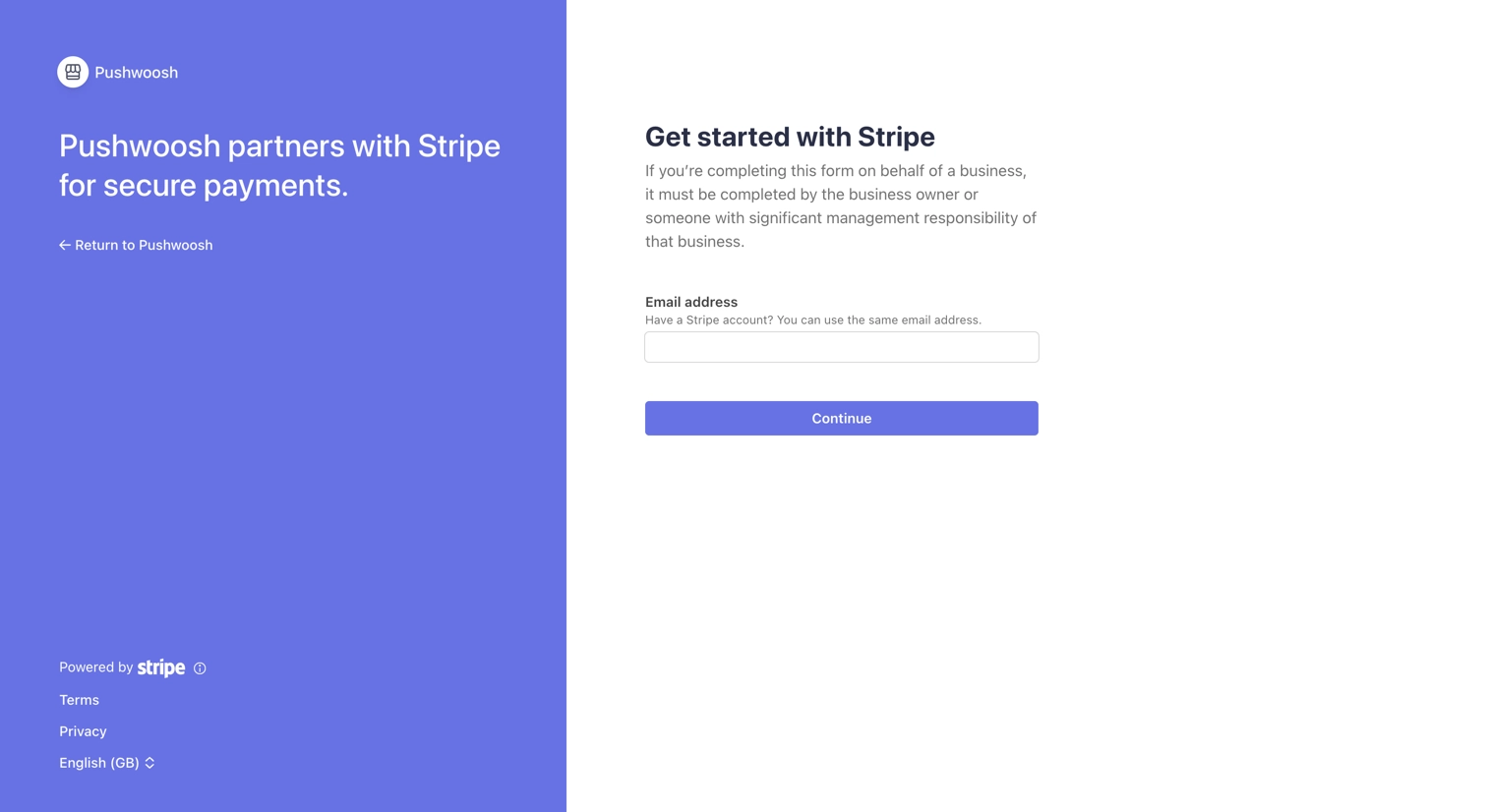 Stripe authorization page with account selection and Connect button