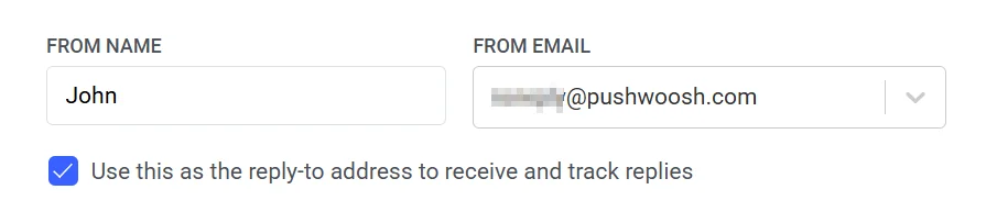 Campos de detalles del remitente en el elemento de correo electrónico