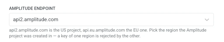 Feld für Amplitude-Endpunkt auf api2.amplitude.com gesetzt