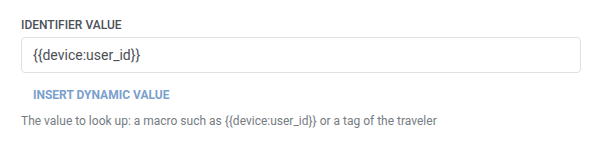 Identifier value field in the HubSpot get contact properties drawer