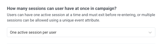 Select one active session per user