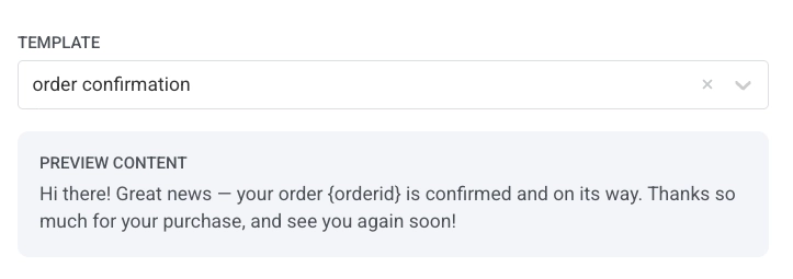 Viber element with Template selected showing approved template dropdown in Customer Journey settings.