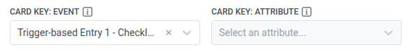 Card key: event set to CheckInCompleted