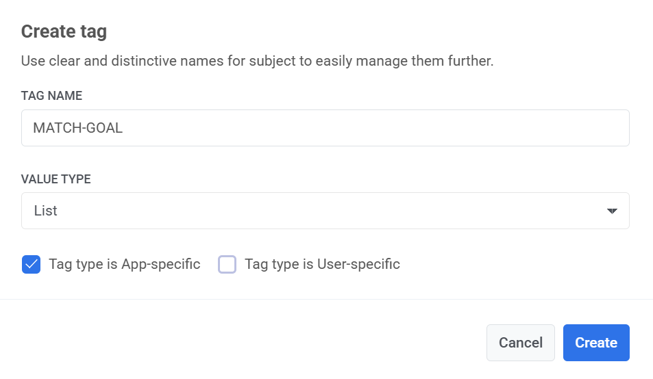 Create Tags