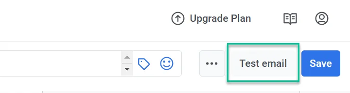 테스트 이메일을 보내려면 클릭