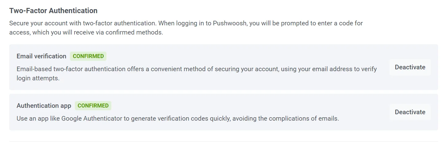 인증 앱에 대해 확인됨 상태 표시