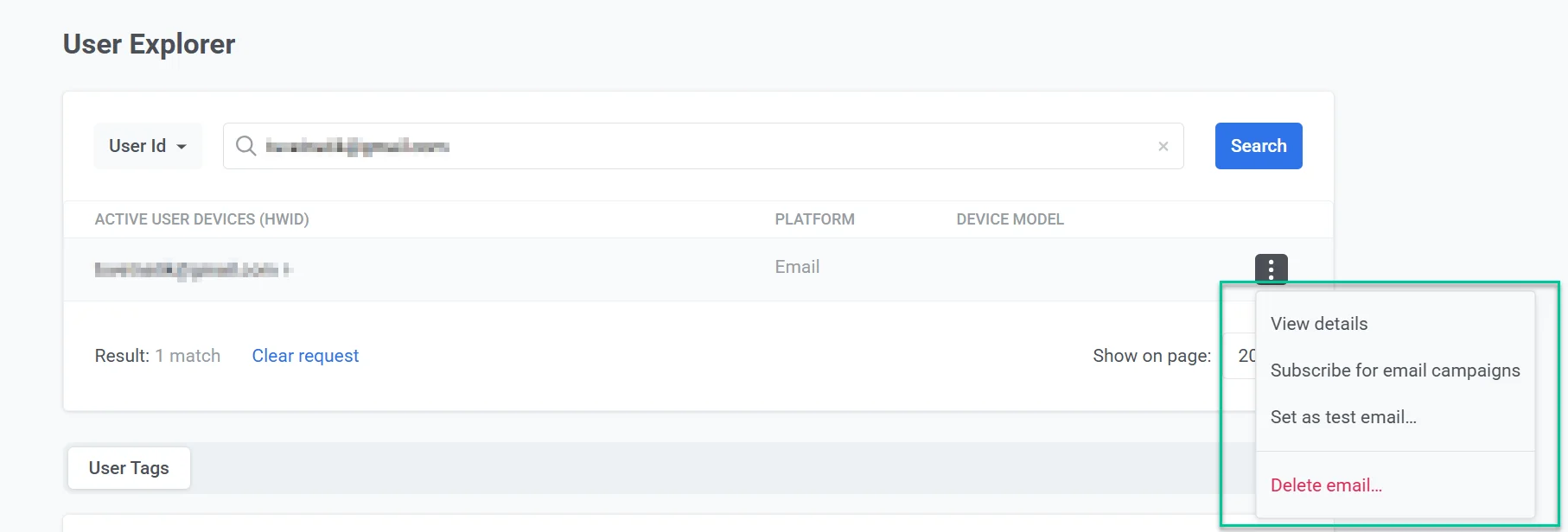 Gestionar dispositivos de correo electrónico